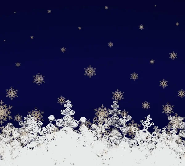 Abstract Seamless Background Snowflakes — Stock Photo, Image