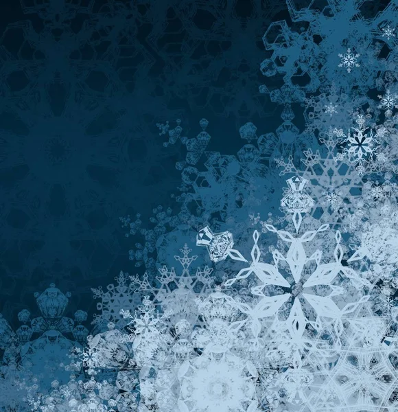 Abstract Seamless Background Snowflakes — Stock Photo, Image