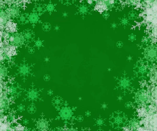 Fondo Navidad Abstracto Con Copos Nieve — Foto de Stock