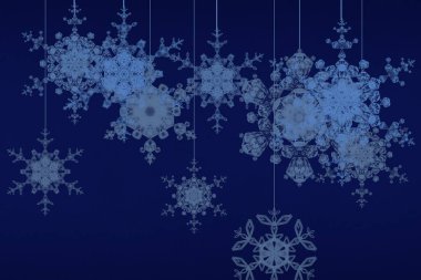 kar taneleri ve yıldızlar arka plan