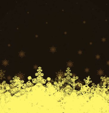 Kar taneleriyle soyut noel arkaplanı