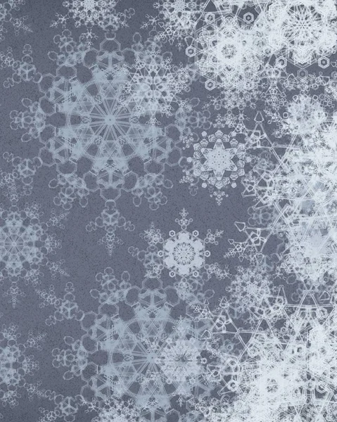 Abstrakte Nahtlose Hintergrund Mit Schneeflocken — Stockfoto