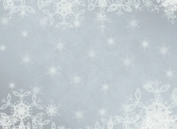 Абстрактний Безшовний Фон Сніжинками — стокове фото