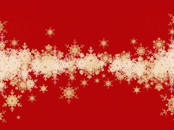 Abstracte Kerstachtergrond Met Sneeuwvlokken — Stockfoto