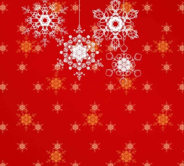 Abstract Seamless Background Snowflakes — Stock Photo, Image