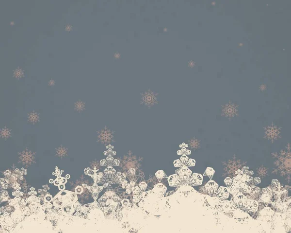 Зимовий Різдвяний Фон Снігом — стокове фото