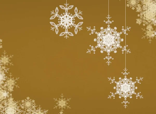 Векторный Рождественский Фон Снежинками — стоковое фото