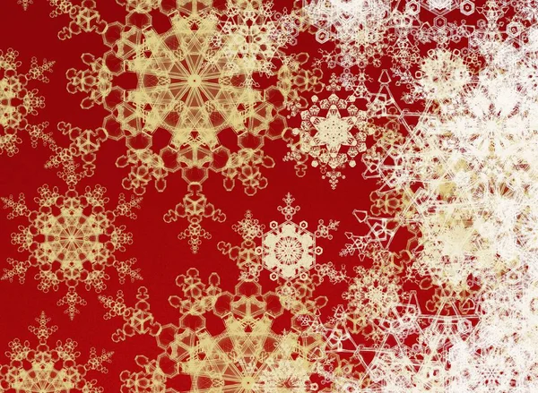 Fondo Navidad Abstracto Con Copos Nieve — Foto de Stock