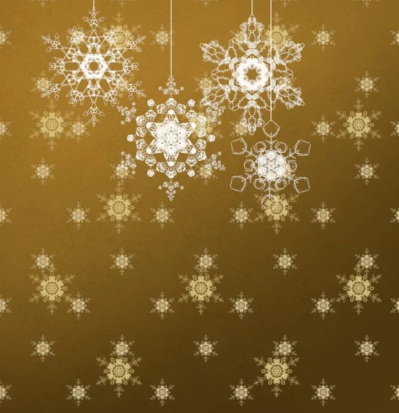 Vector Illustration Texture Snowflakes — Stock Photo, Image