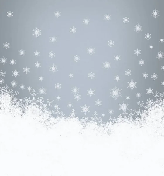 Fondo Navidad Abstracto Con Copos Nieve — Foto de Stock