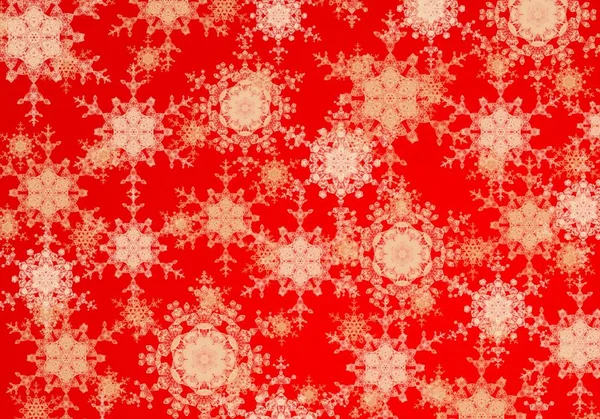 Abstracte Kerstachtergrond Met Sneeuwvlokken — Stockfoto