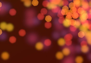 Bulanık bokeh ışıkları ile renkli soyut arka plan