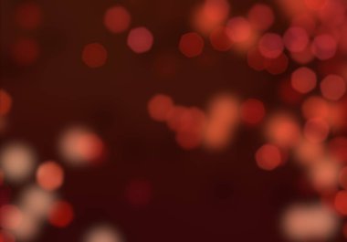 Bokeh ışıkları ile soyut kırmızı arkaplan
