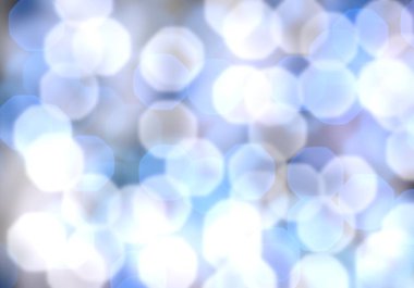 Karanlık arka planda Noel Bokeh 'inin 2D çizimi. Soyut doku. Dağınık noktaların arka planı. Bulanık parlak ışık. Dairesel noktalar. Noel arifesi. Renkli daire şekilleri.