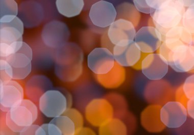 2d illüstrasyon. Noel arifesi zamanı. Soyut doku. Renkli. Deffocused soyut nokta arka plan. Bulanık parlak ışık. Dairesel bokeh noktaları. Karanlıkta ışıklar.