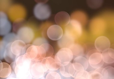 2D çizim. Bokeh soyut dokusu. Renkli. Odaklanmamış arka plan. Bulanık parlak ışık. Dairesel noktalar. Noel arifesi. Koyu arkaplanda parlak ışıklar.
