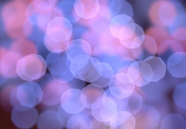 2D çizim. Bokeh soyut dokusu. Renkli. Odaklanmamış arka plan. Bulanık parlak ışık. Dairesel noktalar. Noel arifesi.