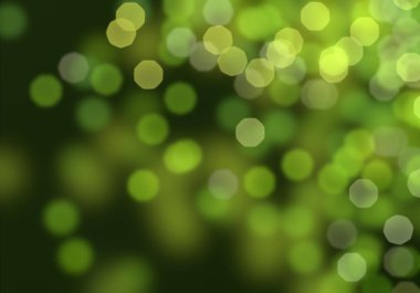 2D çizim. Bokeh soyut dokusu. Renkli. Odaklanmamış arka plan. Bulanık parlak ışık. Dairesel noktalar. Noel arifesi. Koyu arkaplanda parlak ışıklar.