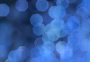 Bokeh ile soyut mavi arkaplan