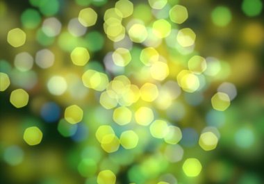 Bokeh ile soyut yeşil arkaplan