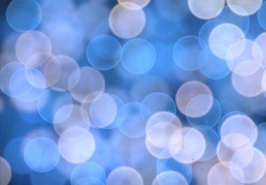 Bokeh ile soyut mavi arkaplan