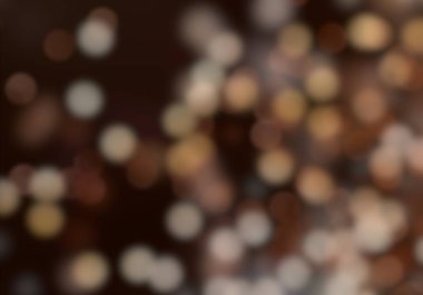 Karanlık arka planda Noel Bokeh 'inin 2D çizimi. Soyut doku. Dağınık noktaların arka planı. Bulanık parlak ışık. Dairesel noktalar. Noel arifesi. Renkli daire şekilleri.