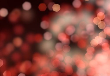 Karanlık arka planda Noel Bokeh 'inin 2D çizimi. Soyut doku. Dağınık noktaların arka planı. Bulanık parlak ışık. Dairesel noktalar. Noel arifesi. Renkli daire şekilleri.