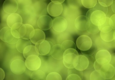 Bokeh ile soyut yeşil arkaplan