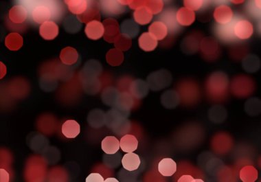 2D çizim. Bokeh soyut dokusu. Renkli. Odaklanmamış arka plan. Bulanık parlak ışık. Dairesel noktalar. Noel arifesi.