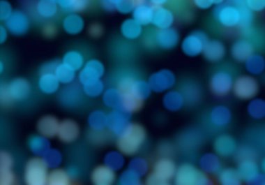 Karanlık arka planda Noel Bokeh 'inin 2D çizimi. Soyut doku. Dağınık noktaların arka planı. Bulanık parlak ışık. Dairesel noktalar. Noel arifesi. Renkli daire şekilleri.