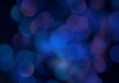 2D çizim. Bokeh soyut dokusu. Renkli. Odaklanmamış arka plan. Bulanık parlak ışık. Dairesel noktalar. Noel arifesi.