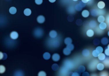 2D çizim. Bokeh soyut dokusu. Renkli. Odaklanmamış arka plan. Bulanık parlak ışık. Dairesel noktalar. Noel arifesi.