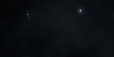 2d illüstrasyon. Gerçekçi yıldızlar desen arka plan. Derin yıldızlararası uzay. Yıldızlar ve gezegenler. Çeşitli bilim kurgu yaratıcı fon. Uzay sanatı. Hayali kozmik fon