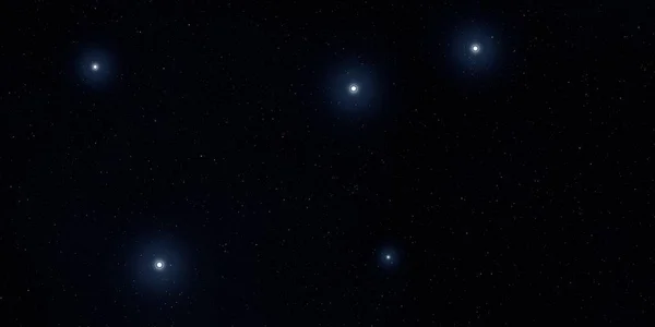 Ilustración Fondo Patrón Estrellas Realistas Espacio Interestelar Profundo Estrellas Planetas — Foto de Stock