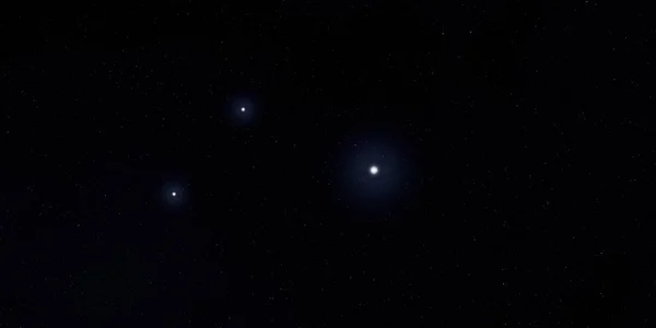 Ilustración Fondo Patrón Estrellas Realistas Espacio Interestelar Profundo Estrellas Planetas — Foto de Stock