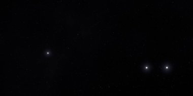 Boş bir alanda galaksi