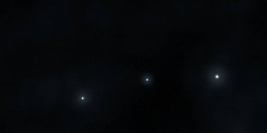 Boş bir alanda galaksi