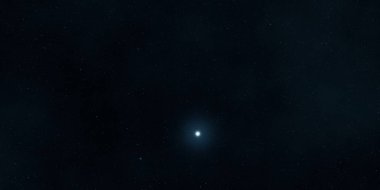 Boş bir alanda galaksi