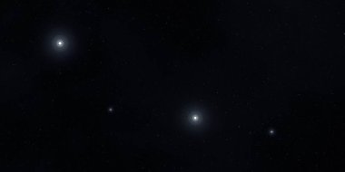 2d illüstrasyon. Gerçekçi yıldızlar desen arka plan. Derin yıldızlararası uzay. Yıldızlar ve gezegenler. Çeşitli bilim kurgu yaratıcı fon. Uzay sanatı. Hayali kozmik fon