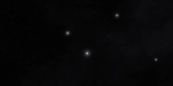 Ilustración Fondo Patrón Estrellas Realistas Espacio Interestelar Profundo Estrellas Planetas — Foto de Stock