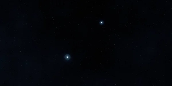 2Dイラスト 現実的な星パターンの背景 深い星間空間 星と惑星様々なSfクリエイティブな背景 宇宙芸術想像上の宇宙の背景 — ストック写真