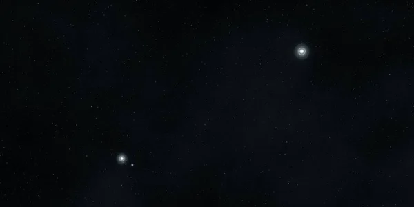 2Dイラスト 現実的な星パターンの背景 深い星間空間 星と惑星様々なSfクリエイティブな背景 宇宙芸術想像上の宇宙の背景 — ストック写真