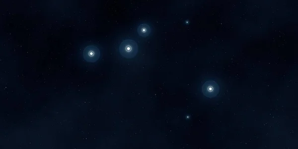 2Dイラスト 現実的な星パターンの背景 深い星間空間 星と惑星様々なSfクリエイティブな背景 宇宙芸術想像上の宇宙の背景 — ストック写真