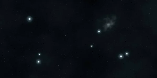 2Dイラスト 現実的な星パターンの背景 深い星間空間 星と惑星様々なSfクリエイティブな背景 宇宙芸術想像上の宇宙の背景 — ストック写真