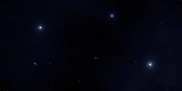 Illustrazione Stelle Realistiche Modello Sfondo Spazio Interstellare Profondo Stelle Pianeti — Foto Stock