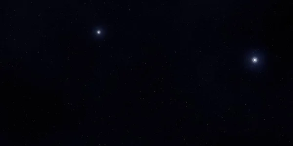 2Dイラスト 現実的な星パターンの背景 深い星間空間 星と惑星様々なSfクリエイティブな背景 宇宙芸術想像上の宇宙の背景 — ストック写真