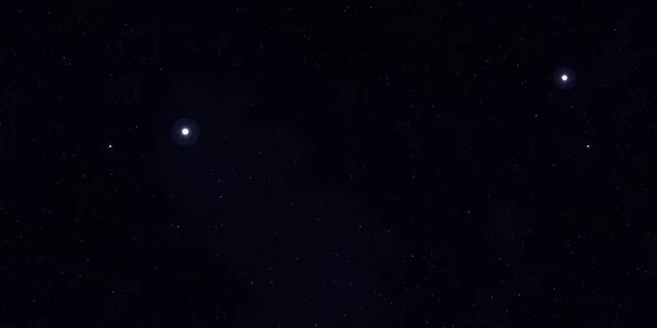 Ilustración Fondo Patrón Estrellas Realistas Espacio Interestelar Profundo Estrellas Planetas — Foto de Stock