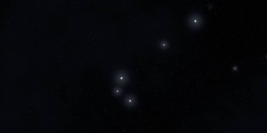 2d illüstrasyon. Gerçekçi yıldızlar desen arka plan. Derin yıldızlararası uzay. Yıldızlar ve gezegenler. Çeşitli bilim kurgu yaratıcı fon. Uzay sanatı. Hayali kozmik fon