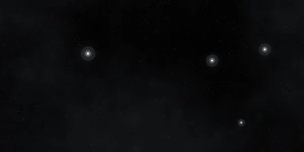 2Dイラスト 現実的な星パターンの背景 深い星間空間 星と惑星様々なSfクリエイティブな背景 宇宙芸術想像上の宇宙の背景 — ストック写真