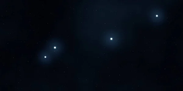 2Dイラスト 現実的な星パターンの背景 深い星間空間 星と惑星様々なSfクリエイティブな背景 宇宙芸術想像上の宇宙の背景 — ストック写真